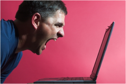 Yelling at Computer | Chris Goegan Engineered Growth Systems and Engineered Marketing Consultant